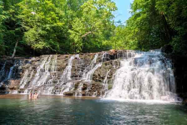 Cataratas Rutledge-pozos para nadar en Tennessee