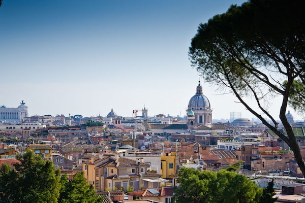 Hermosas vistas de Roma desde los Jardines del Pincio