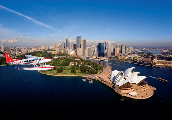 Hidroavión sobre Sydney recorridos aéreos en Australia 4