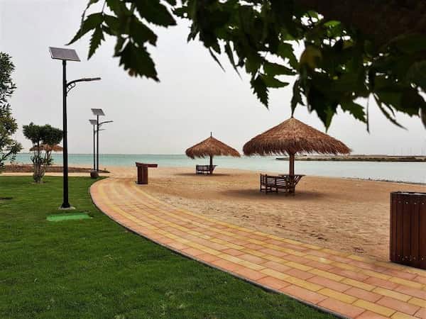 Jardín de la playa de Al Qarma