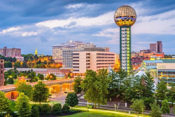 Knoxville, Tennessee-Viajes por carretera de fin de semana desde Louisville