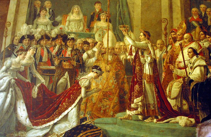 La coronación del emperador Napoleón I, de Jacques-Louis David (ala Denon, sala 702)