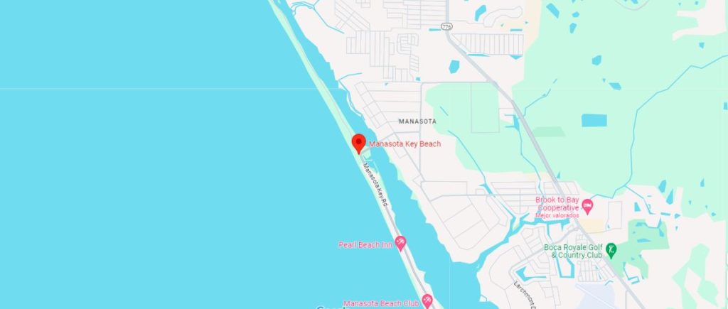 Mapa Manasota Key Beach