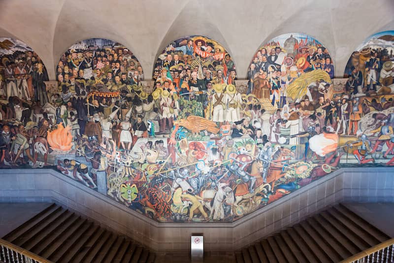 Murales De Diego Rivera En El Palacio Nacional