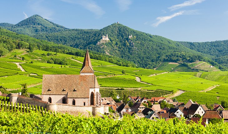 Pueblos pintorescos de la región de Alsacia