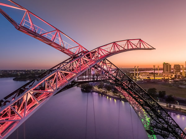 Puente Matagarup puentes donde puedes escalar legalmente en Australia 3