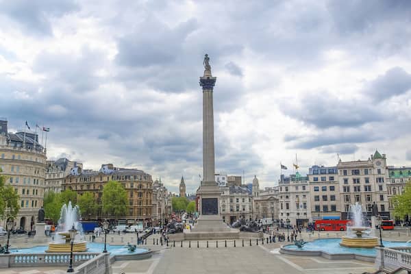 Trafalgar Square y la columna de Nelson