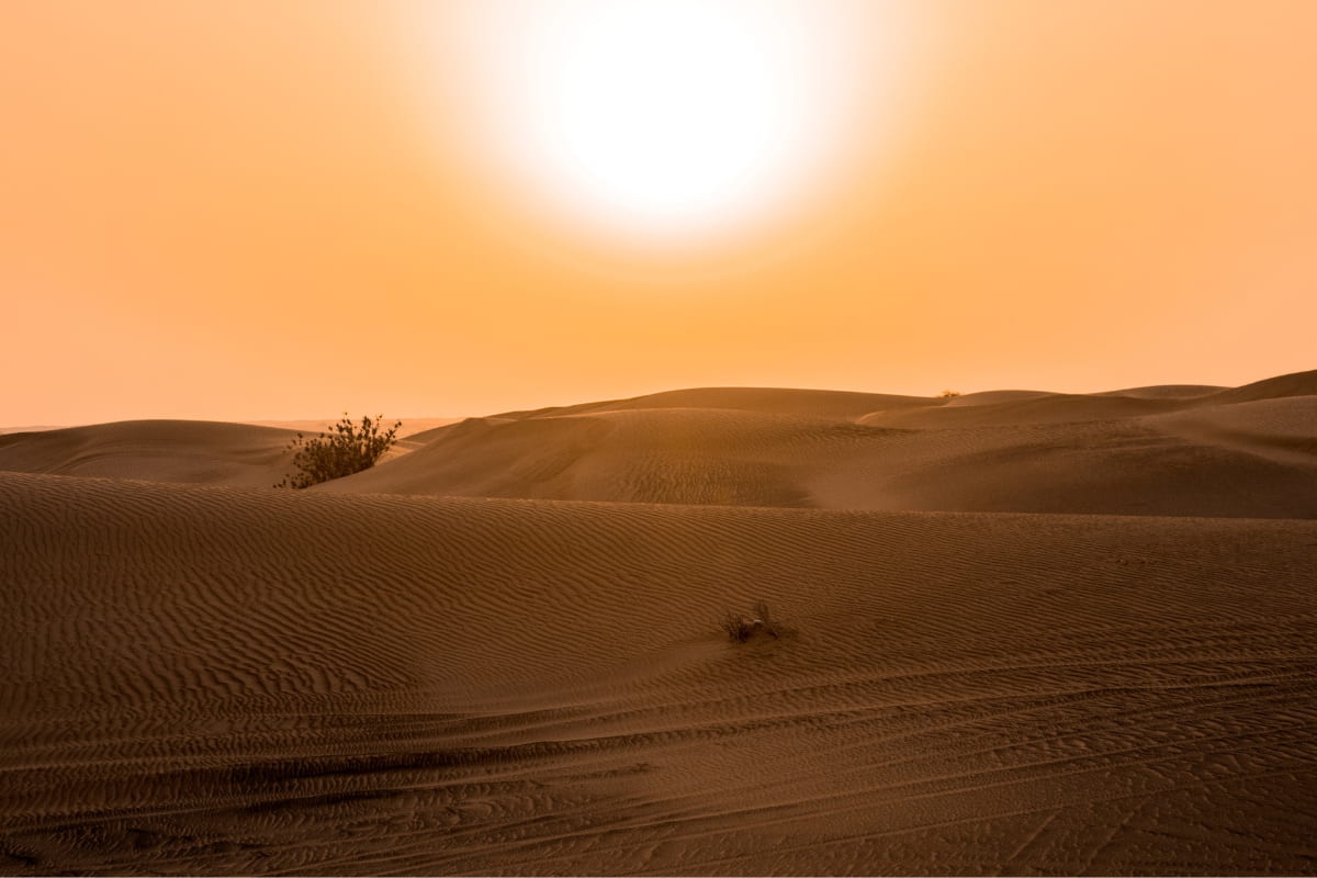 desiertos de máxima temperatura en el mundo