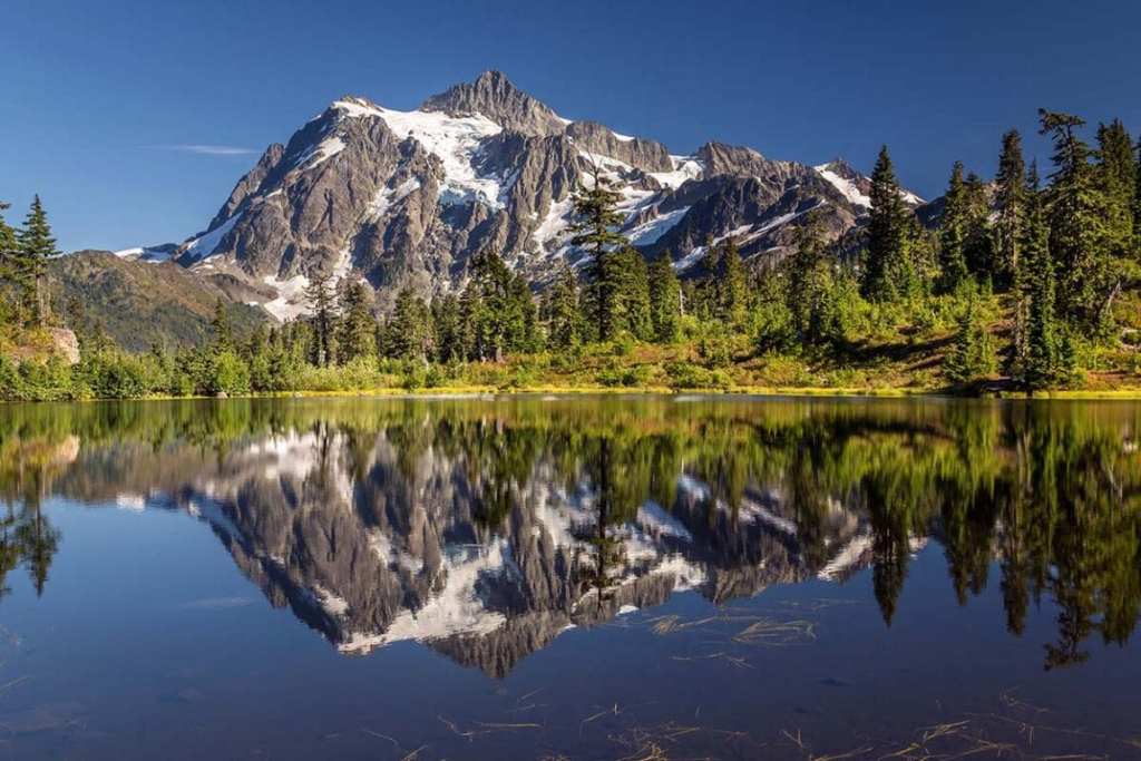 Picture Lake-senderismo en Mount Baker Wilderness