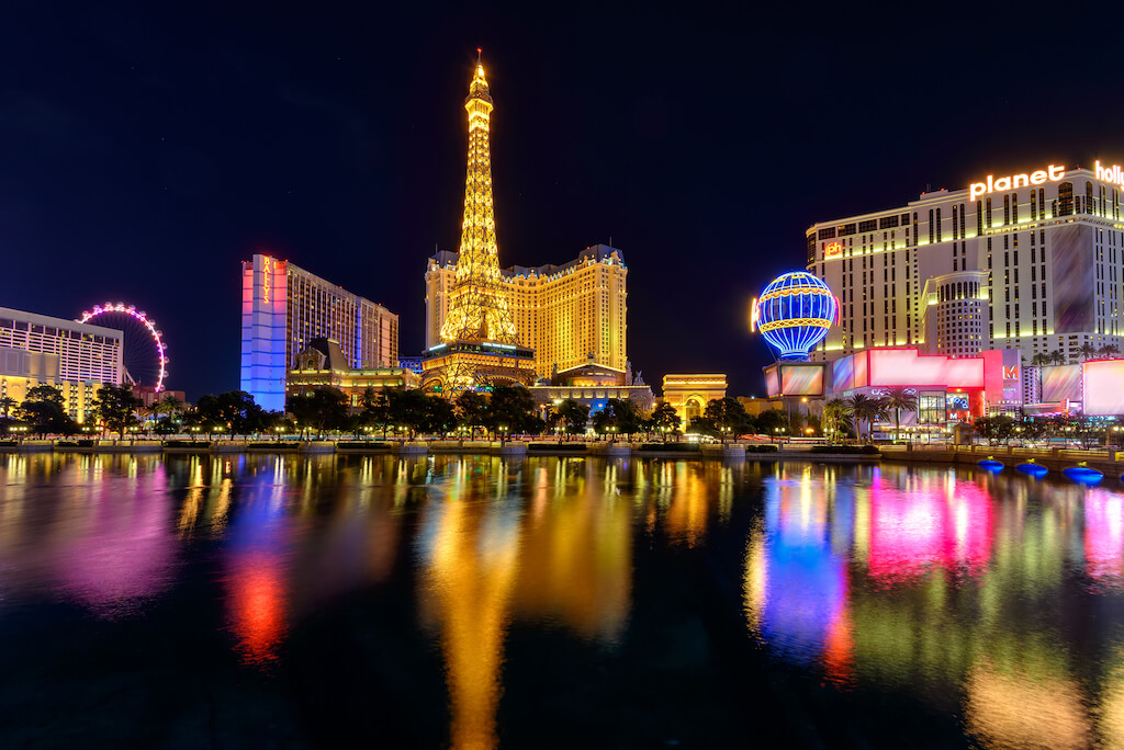 Mejores Lugares para Visitar en Enero en EE.UU Las Vegas, Nevada, para ostentación y glamour
