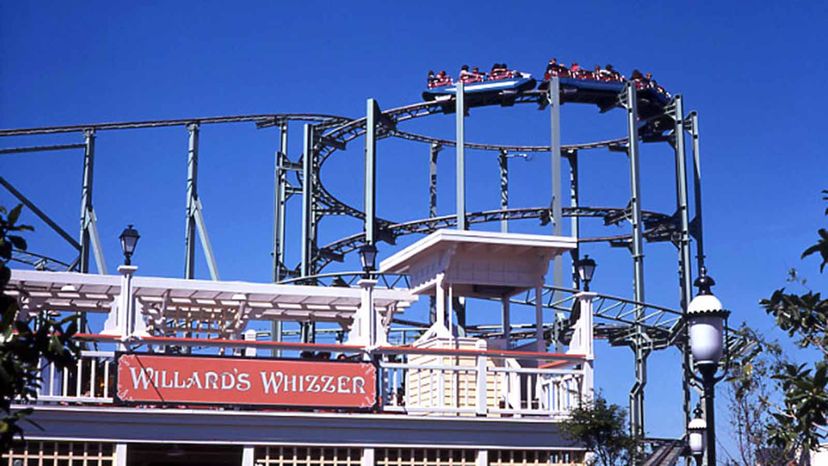Willard's Whizzer, parque de atracciones Great America de Marriott, 1980