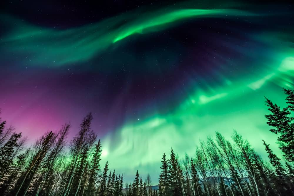 Mejores Lugares para Visitar en Enero en EE.UU Fairbanks, Alaska: oportunidad de ver la aurora boreal