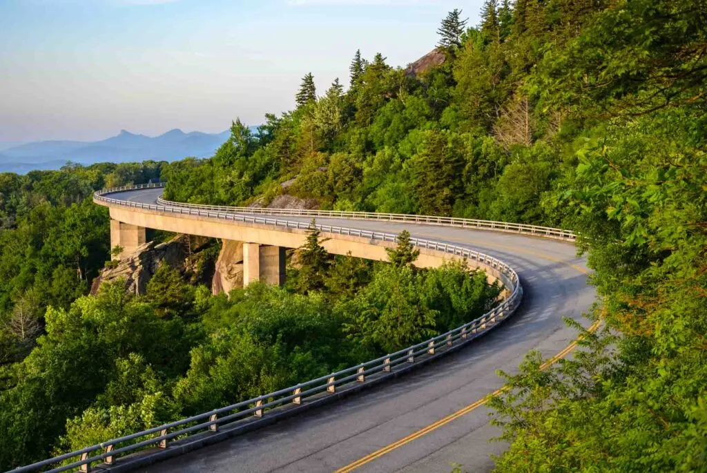 Ruta verde Blue Ridge; Carolina del Norte y Virginia