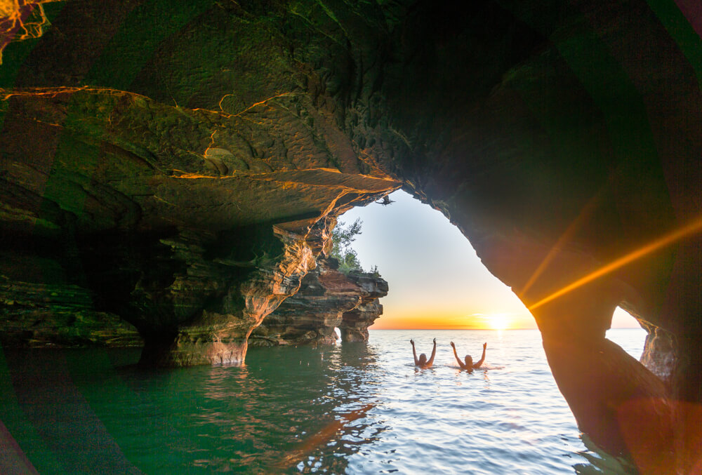 Cuevas marinas de las Islas Apóstoles, Wisconsin