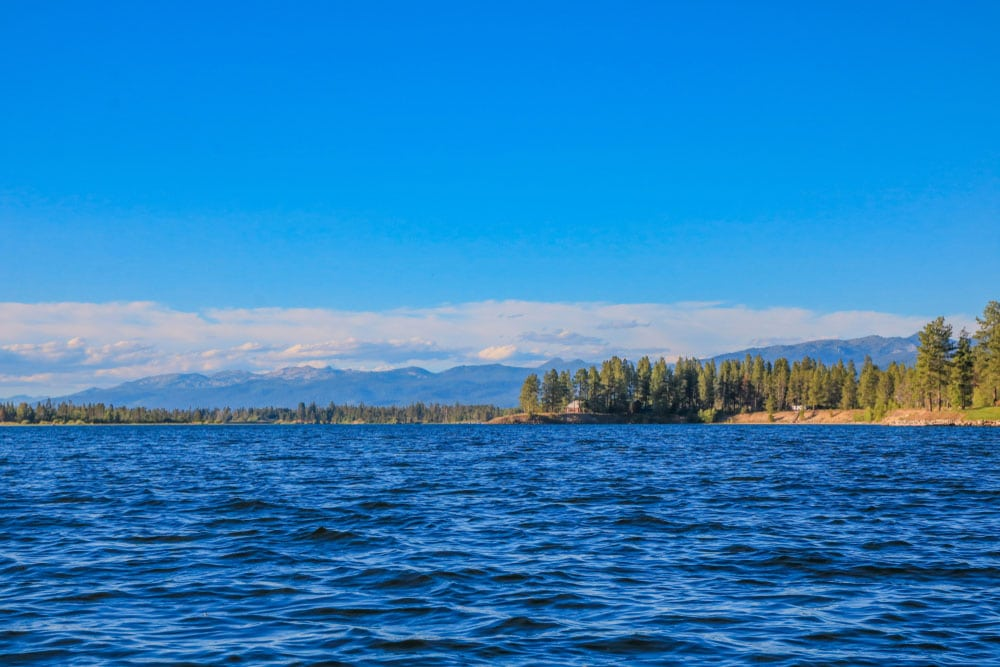 acampar en el lago Idaho Parque Estatal Lake Cascade
