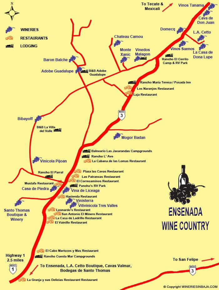mapa de ensenada-vino